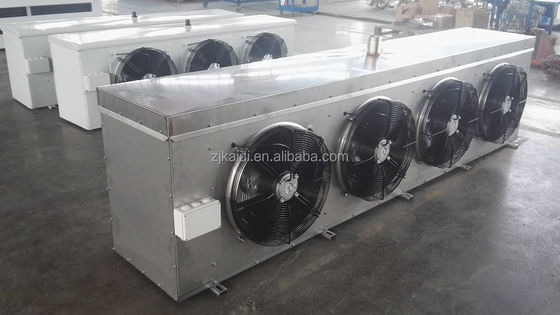 la unidad inoxidable de Coolroom del refrigerador de aire de la cámara fría de la aleta de 9m m para el agua refrescada de la comida descongela