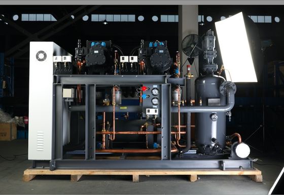 Aduana comercial del sistema del estante del compresor de la refrigeración del condensador